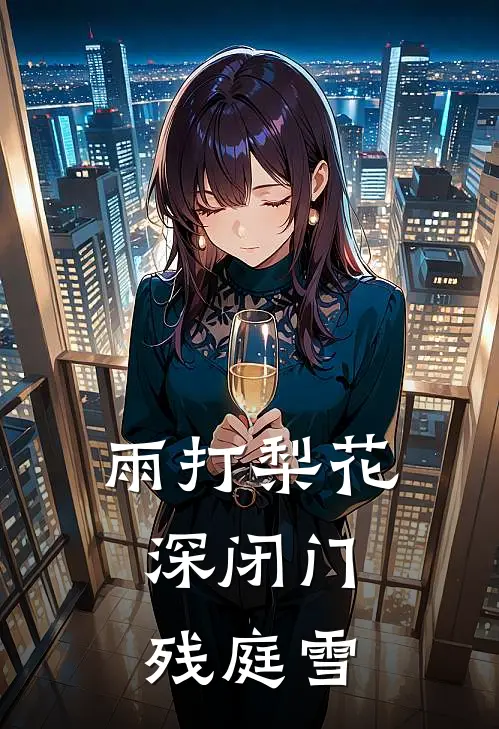 雨打梨花深闭门，残庭雪