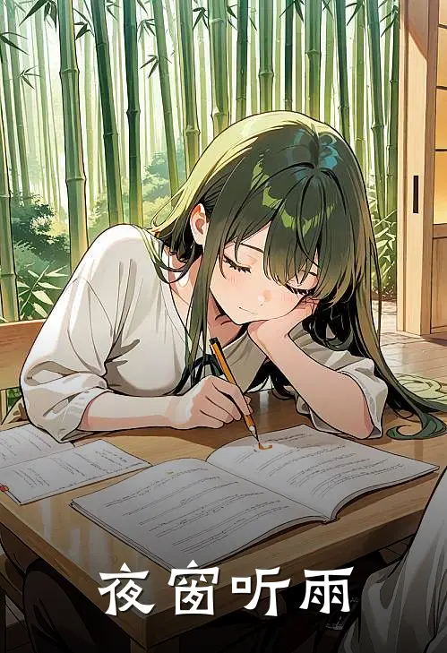 夜窗听雨