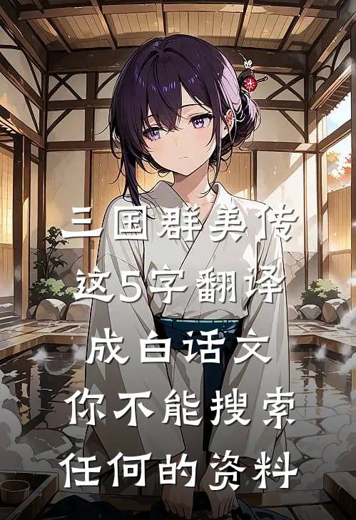 三国群美传这5字翻译成白话文,你不能搜索任何的资料
