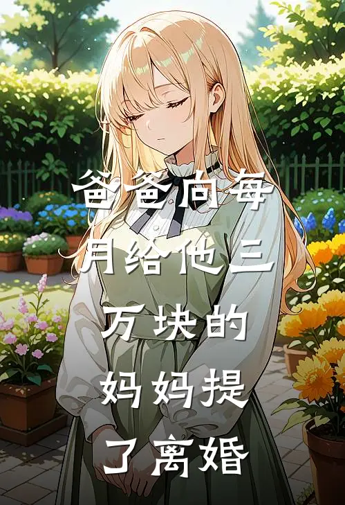 爸爸向每月给他三万块的妈妈提了离婚